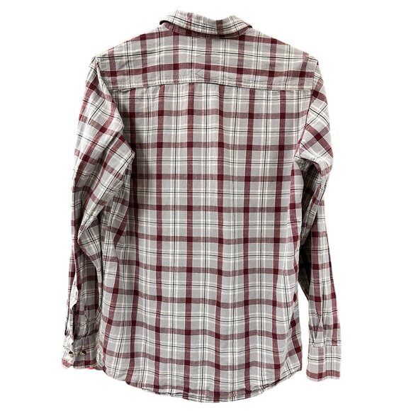 🍒 2/$20 🍒 Men's Small Plaid Long Sleeve Button-Up Shirt - Picture 4 of 5